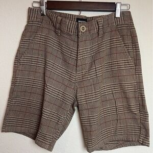 Brixton Houndstooth Shorts Choice Regular Fit Men's‎ Size 28 Brown Chino EUC